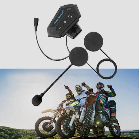 BT12 Motorcycle Helmet Bluetooth Headset - GiftSparky